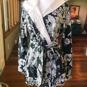 Lucky brand wrap hoodie with belt